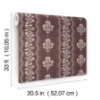 Picture of Lenea Burgundy Floral Stripe Wallpaper
