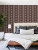 Picture of Lenea Burgundy Floral Stripe Wallpaper