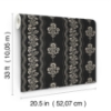 Picture of Lenea Black Floral Stripe Wallpaper