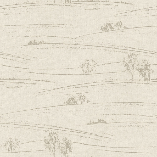Picture of Isaac Taupe Rolling Hills Wallpaper