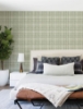 Picture of Perry Green Plaid Wallpaper