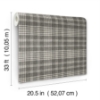 Picture of Perry Black Plaid Wallpaper