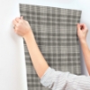 Picture of Perry Black Plaid Wallpaper