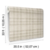 Picture of Perry Taupe Plaid Wallpaper
