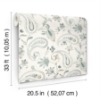 Picture of Darlene Aqua Jacobean Wallpaper