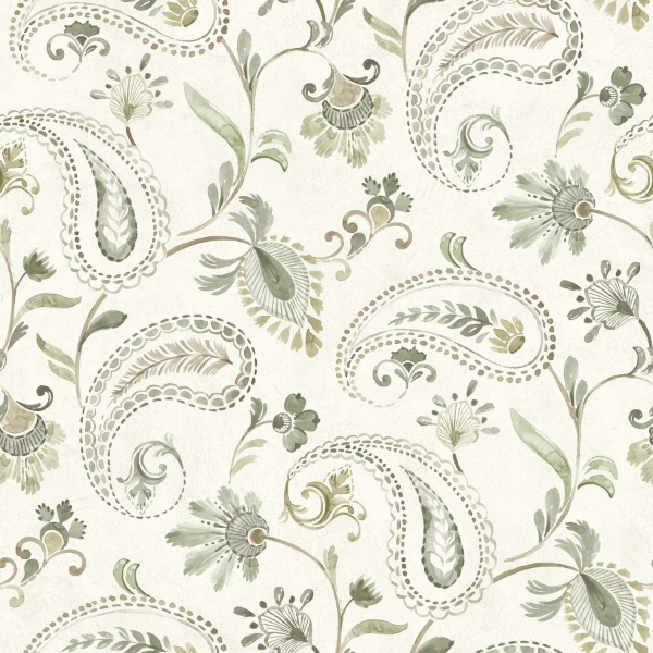 Picture of Darlene Green Jacobean Wallpaper