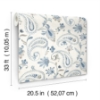 Picture of Darlene Blue Jacobean Wallpaper