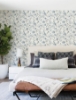 Picture of Darlene Blue Jacobean Wallpaper