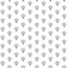 Picture of Hilda Blue Floral Medallion Wallpaper