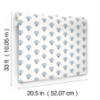 Picture of Hilda Blue Floral Medallion Wallpaper