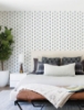 Picture of Hilda Blue Floral Medallion Wallpaper