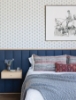 Picture of Hilda Aqua Floral Medallion Wallpaper