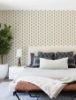 Picture of Hilda Butter Floral Medallion Wallpaper
