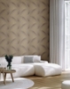 Picture of Etched Reeds Coffee Abstract Wallpaper