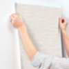 Picture of Sculpted Burlap Cream Textured Wallpaper