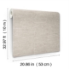 Picture of Sculpted Burlap Taupe Textured Wallpaper