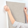 Picture of Sculpted Burlap Taupe Textured Wallpaper