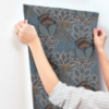 Picture of Catherine Blue Botanical Wallpaper