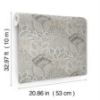 Picture of Catherine Taupe Botanical Wallpaper