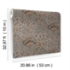 Picture of Catherine Chocolate Botanical Wallpaper