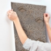 Picture of Catherine Chocolate Botanical Wallpaper