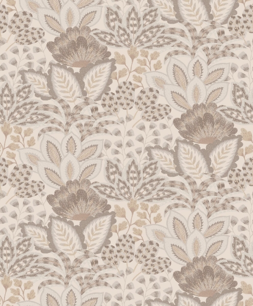 Picture of Catherine Neutral Botanical Wallpaper