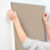Picture of Egyptian Linen Light Brown Faux Fabric Wallpaper