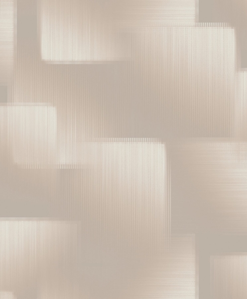Picture of Silk Madras Beige Abstract Geometric Wallpaper