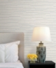 Picture of Latitude Ivory Striated Wallpaper