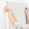 Picture of Latitude Ivory Striated Wallpaper