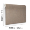 Picture of Chiseled Patchwork Brown Faux Fabric Wallpaper