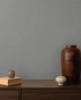 Picture of Georgette Dark Grey Faux Fabric Wallpaper