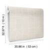 Picture of Chiseled Patchwork Beige Faux Fabric Wallpaper