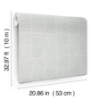 Picture of Chiseled Patchwork Grey Faux Fabric Wallpaper