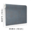 Picture of Chiseled Patchwork Sapphire Faux Fabric Wallpaper