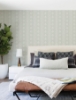 Picture of Lenea Aqua Floral Stripe Wallpaper